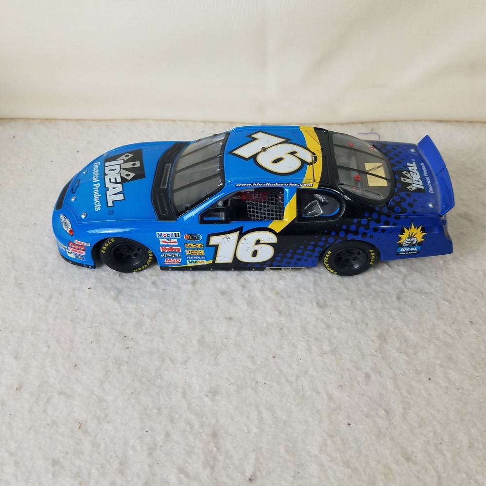 Diecast Car #16 Ideal Electrical Products Nascar Racing‎ Car blue